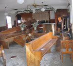 destruction in the family's church